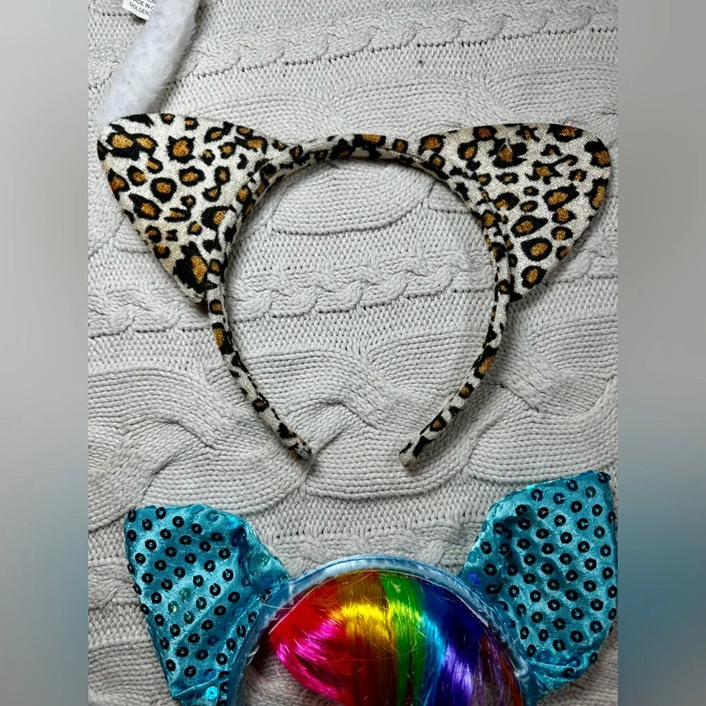 Lot of 5 Colorful Kids Costume Headbands #1603